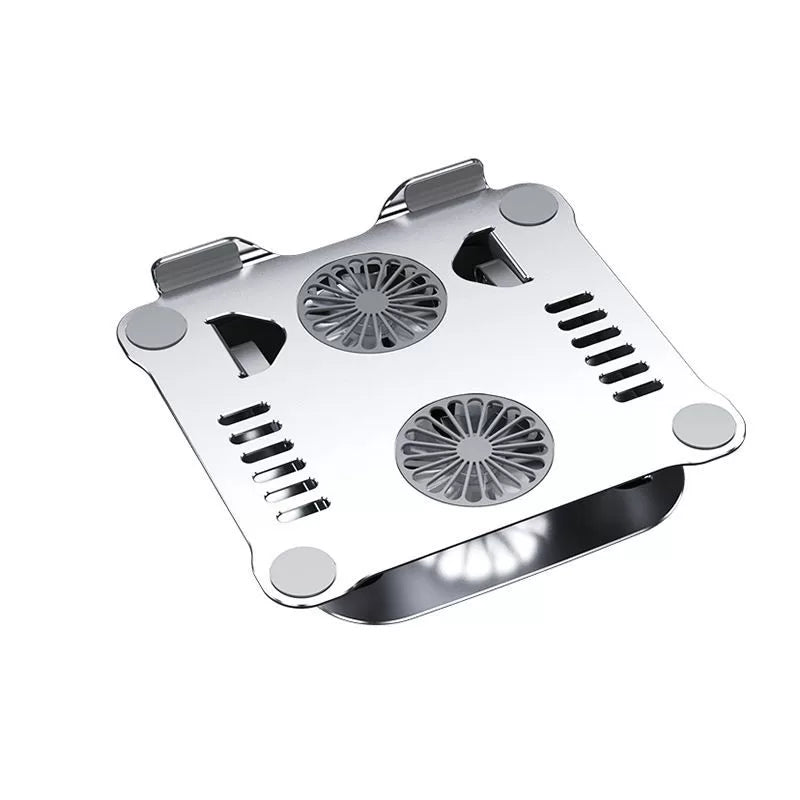 Porodo Adjustable Laptop Stand With Cooling Fan Grey Porodo Adjustable Laptop Stand With Cooling Fan Grey